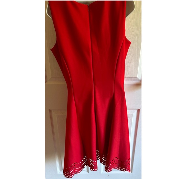 Donna Ricco New York Red Fit and Flare Cutout dress size 12 - Picture 2 of 6